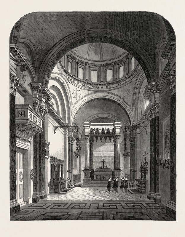 THE ROMAN CATHOLIC CHAPEL OF ST. JOHN OF JERUSALEM, GREAT ORMOND STREET, LONDON, UK, 1865