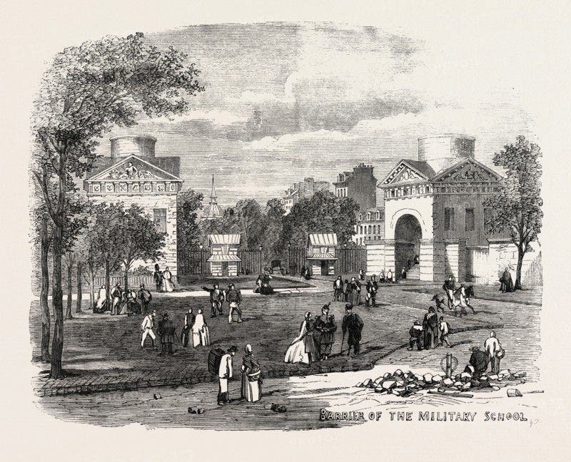 BARRIER OF THE MILITARY SCHOOL, PARIS, 1859