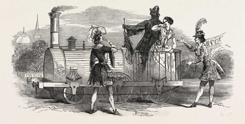 CHRISTMAS AT THE THEATRES: HAYMARKET, SCENE FROM "THE WORLD UNDERGDOUND." 1848