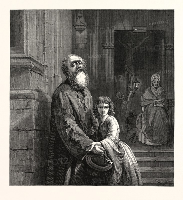 "THE BLIND BEGGAR." BY J.L. DYCKMANS. IN THE NATIONAL GALLERY. 1859