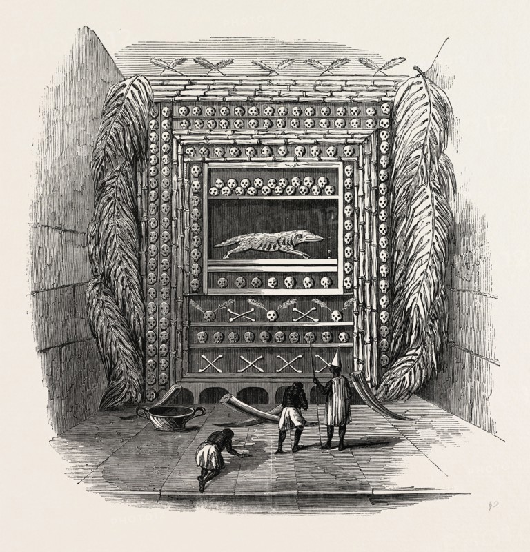 THE WESTERN COAST OF AFRICA: JUJUH-HOUSE, OE HOUSE OF WORSHIP, 1850