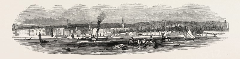 LIVERPOOL, FROM WOODSIDE, IN 1846, UK