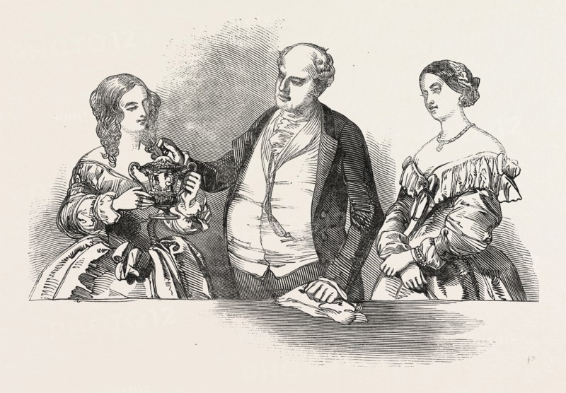 THE LORD MAYOR'S VISIT TO OXFORD: "THE GRACE CUP," AT OXFORD, UK, 1846