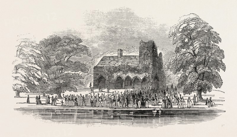 THE LORD MAYOR'S VIEW OF THE THAMES: MEDMENHAM ABBEY, UK, 1846
