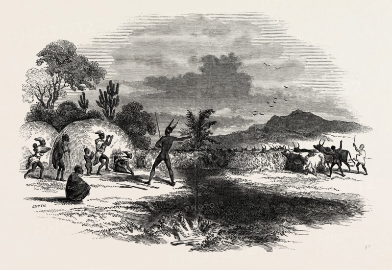 SCENE IN KAFFIRLAND, MAY 1, 1846