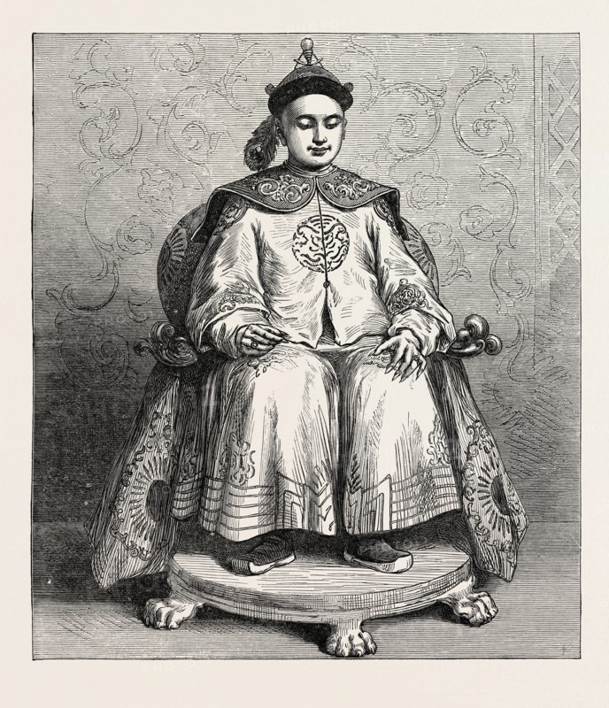 THE YOUNG EMPEROR OF CHINA, TUNG-CHE, WHANG-TI, 1873