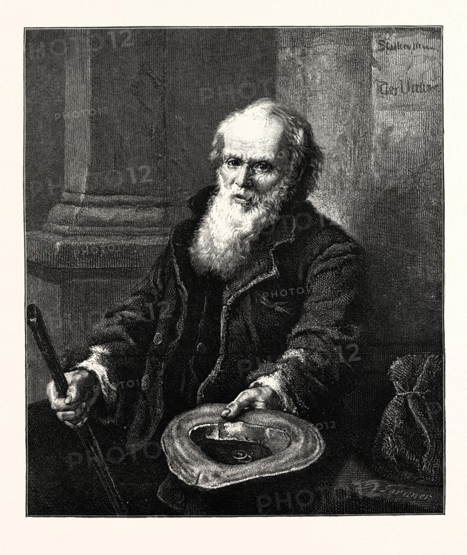 "A MENDICANT," BY E. STAMMEL, 1873