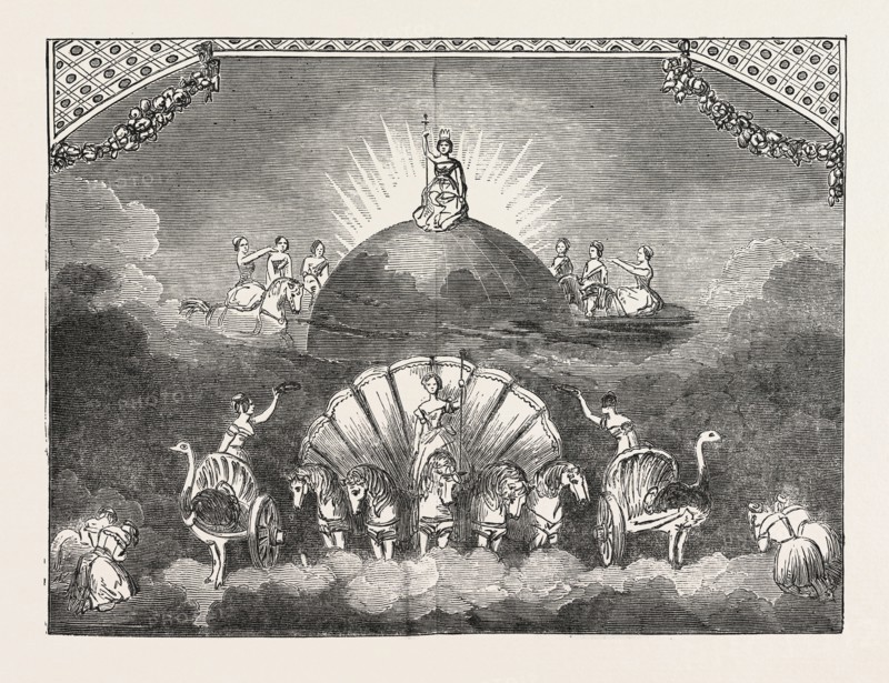 CHRISTMAS PANTOMIMES: ASTLEY'S. SCENE FROM THE PANTOMIME OF "MR. AND MRS. BRIGGS; OR, PUNCH'S FESTIVAL." UK
