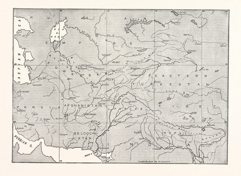 MAP OF CENTRAL ASIA