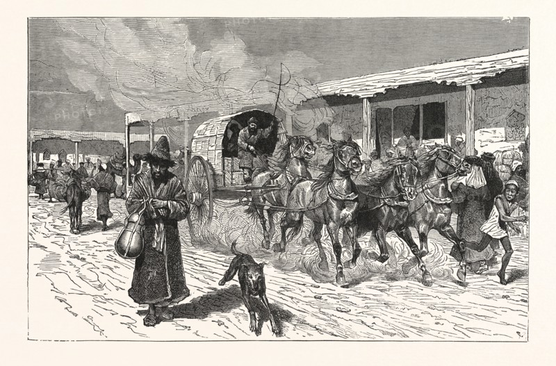 A STREET IN YARKAND, EASTERN TURKESTAN