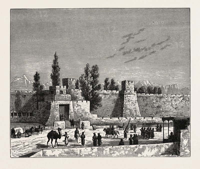 GATE OF THE FORT OF TANGY-SHAHR, FIVE MILES FROM KASHGAR, EASTERN TURKESTAN
