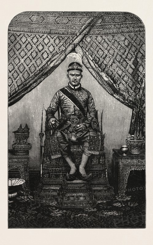THE "SECOND KING" OF SIAM IN HIS STATE ROBES