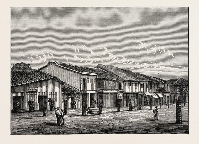 STREET VIEW IN SAIGON.
