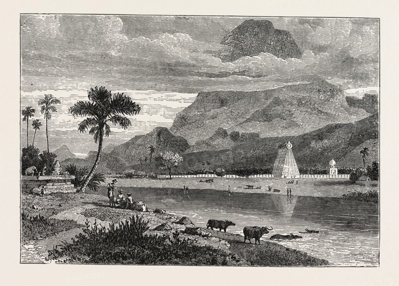 VIEW OF CAPE COMORIN, THE SOUTHERN POINT OF INDIA.