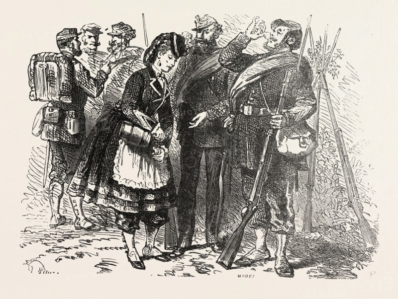 Franco-Prussian War: In the camp of Chalons: The sutler, France