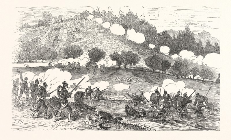 Franco-Prussian War: The 11th Prussian Infantry Battalion at Worth, the Sauerbach, Germany