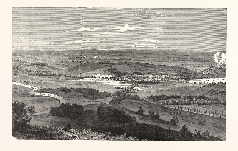Franco-Prussian War: The battlefield of Sedan, France