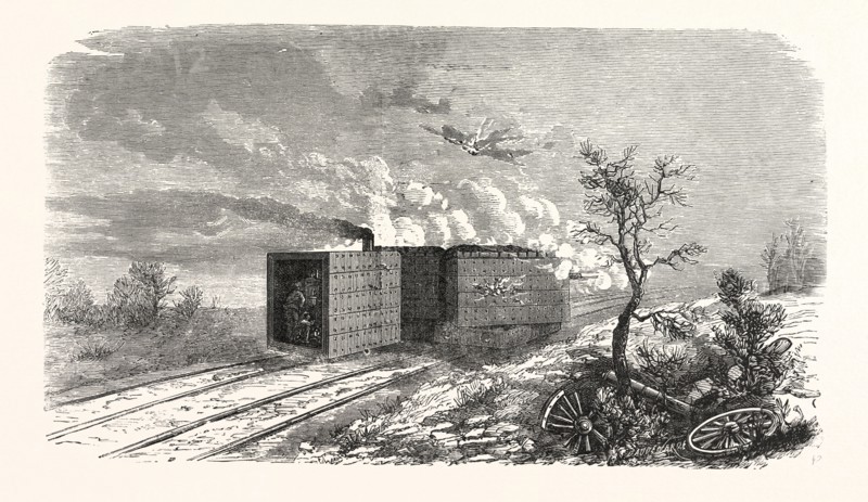 Franco-Prussian War: The latest war machine. Armored batteries, applied before Paris, France
