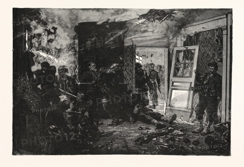 Franco-Prussian War: Fight in Bazeilles. The last cartridge. Of de Neuville, France