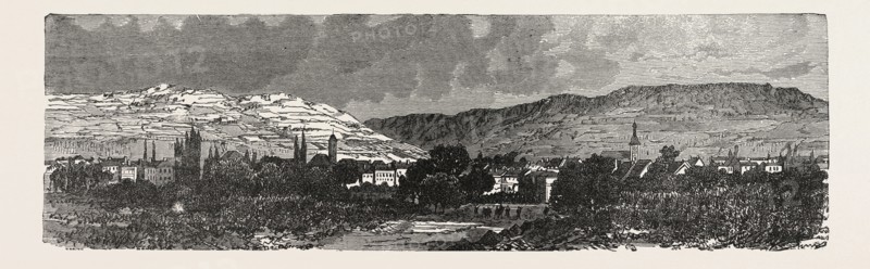 Franco-Prussian War: View of Nuits, France
