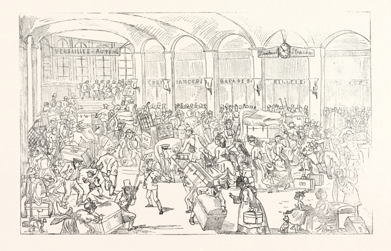 Franco-Prussian War: Departing from Paris, France