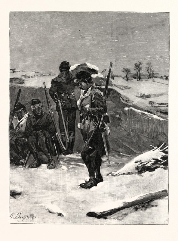 Franco-Prussian War: in snow on the ramparts