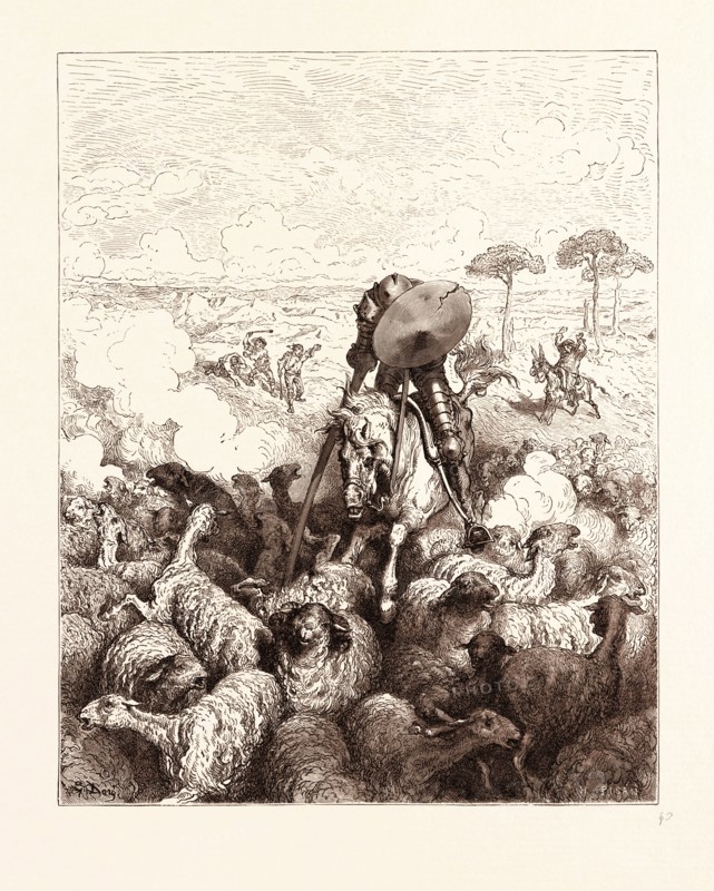 THE VALIANT CHARGE, BY GUSTAVE DORE
