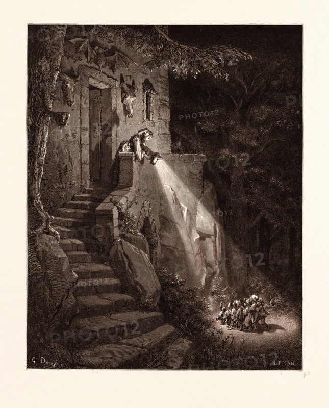 THE DWELLING OF THE OGRE, BY GUSTAVE DORE