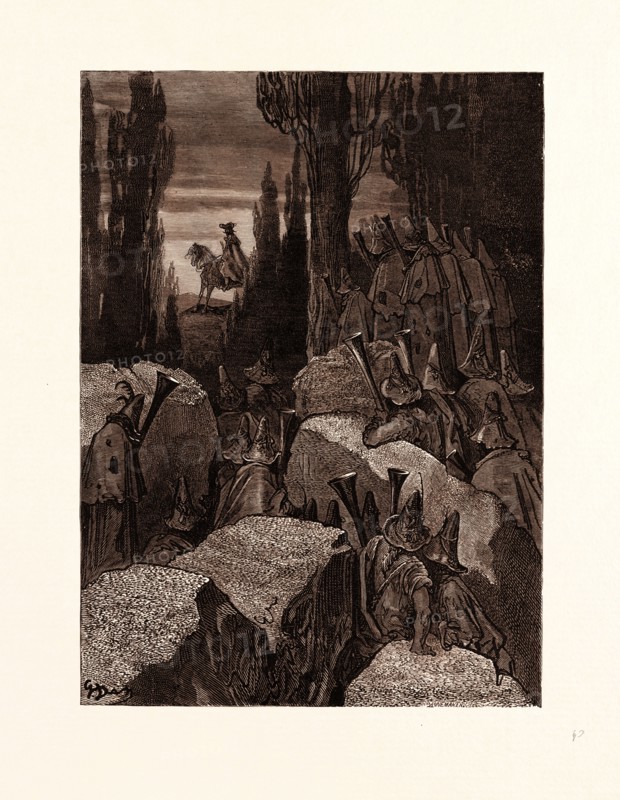 MUNCHAUSEN AMONG THE BRIGANDS, BY GUSTAVE DORE