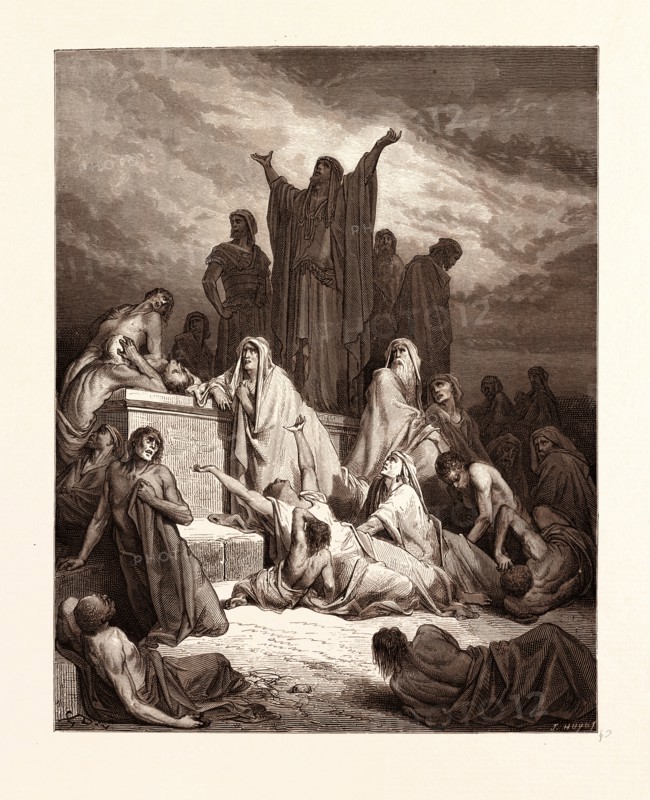 THE PLAGUE OF JERUSALEM, BY GUSTAVE DORE