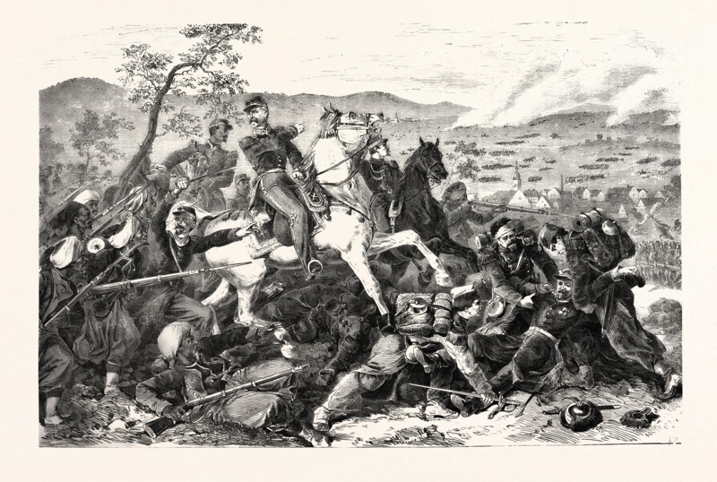 FRANCO-PRUSSIAN WAR: MAC-MAHON AT THE BATTLE OF WORTH GERMANY, 1870