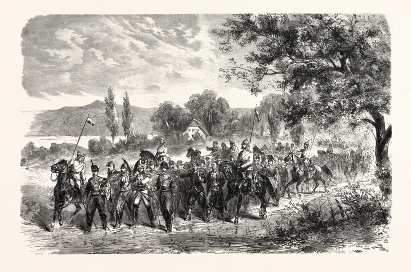 FRANCO-PRUSSIAN WAR: CONVOY OF PRISONERS OF THE ARMY OF METZ, THE VALLEY OF THE MOSELLE, OCTOBER 30 1870