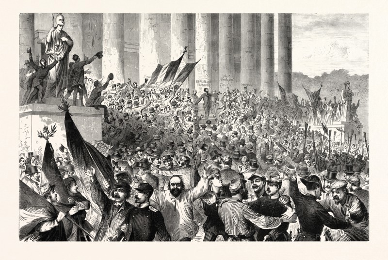 FRANCO-PRUSSIAN WAR: GAMBETTA PROCLAIM THE REPUBLIC, PARIS, SEPTEMBER 4 1870