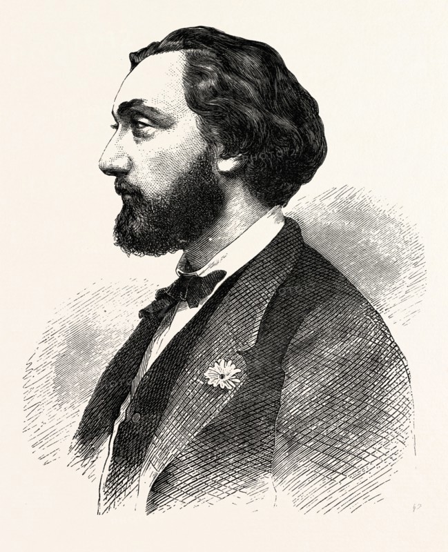 FRANCO-PRUSSIAN WAR: Leon Gambetta, 1838 - 1882, MINISTER OF THE INTERIOR AND WAR