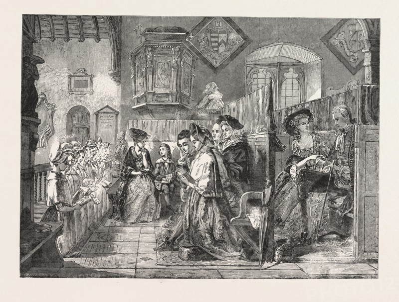 "INNOCENCE AND GUILT." PAINTED BY A. RANKLEY. EXHIBITION OF THE ROYAL ACADEMY