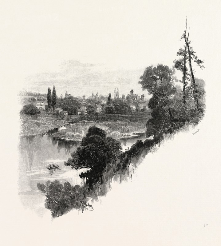 SIMCOE, CANADA, NINETEENTH CENTURY ENGRAVING