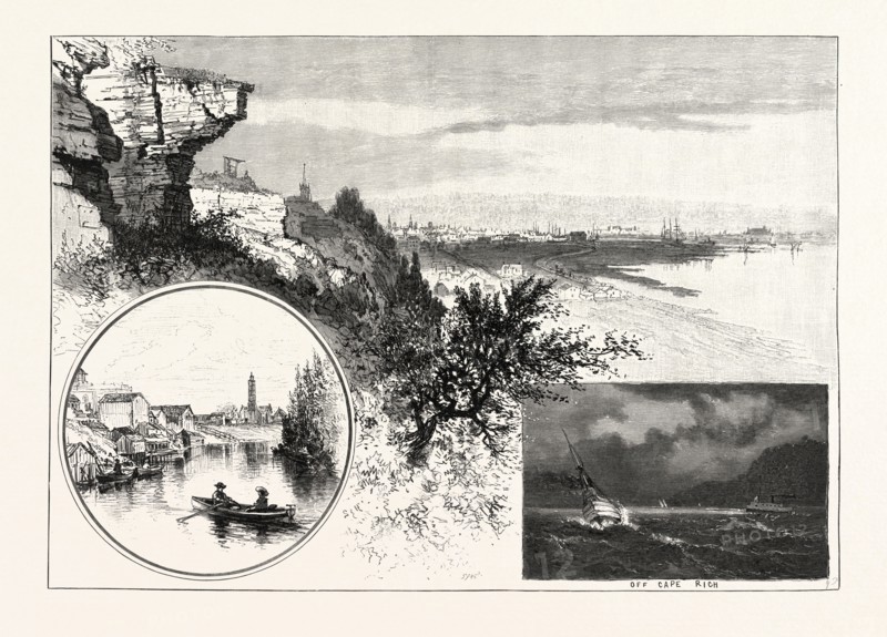 OWEN SOUND, CANADA, NINETEENTH CENTURY ENGRAVING