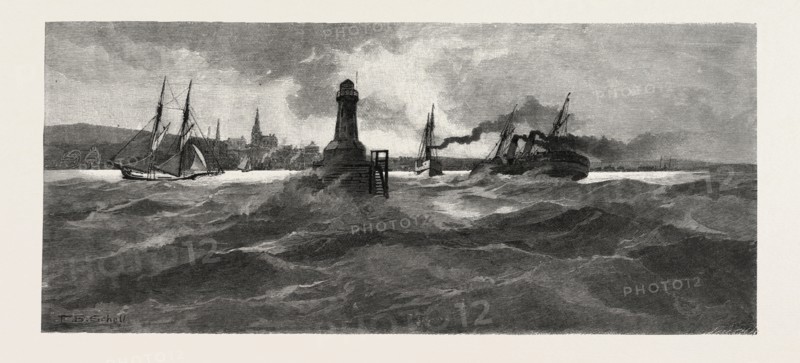 SUMMERSIDE, CANADA, NINETEENTH CENTURY ENGRAVING