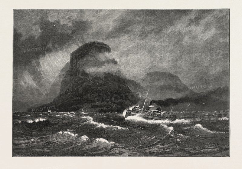 THUNDER CAPE, CANADA, NINETEENTH CENTURY ENGRAVING