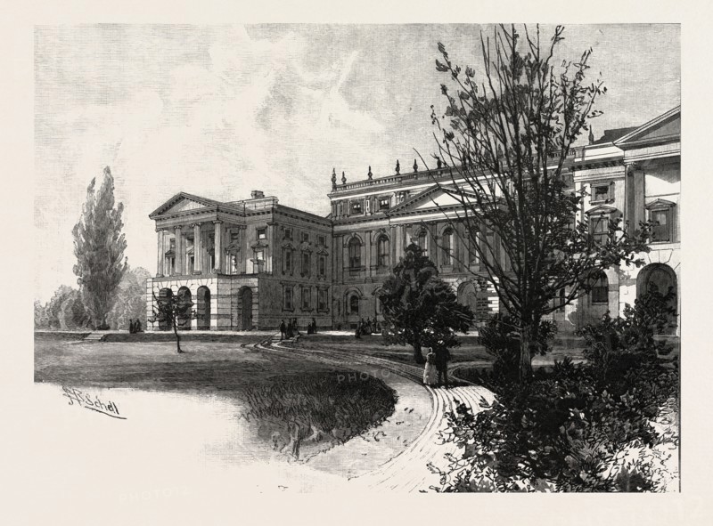Osgoode Hall, CANADA, NINETEENTH CENTURY ENGRAVING