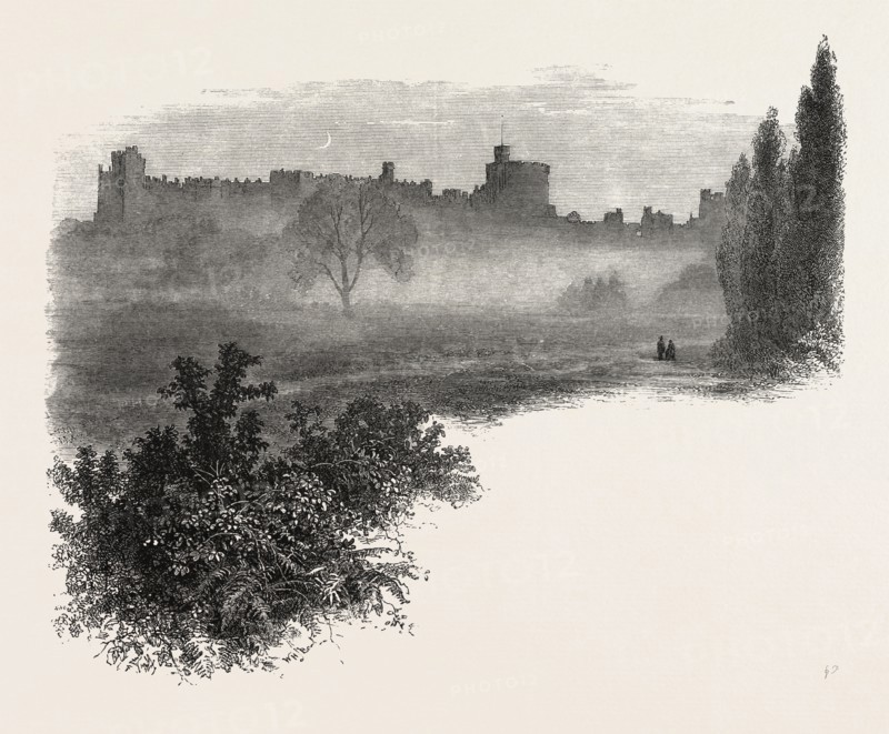 WINDSOR CASTLE, FROM THE HOME PARK, UK, britain, british, europe, united kingdom, great britain, european