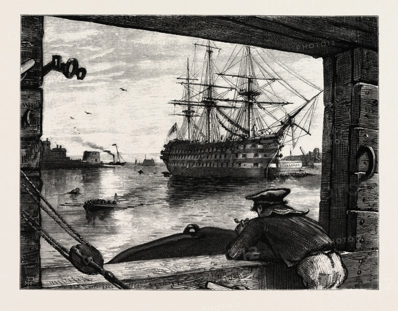 THE VICTORY, NELSON'S SHIP. Horatio Nelson, 1st Viscount Nelson, British admiral