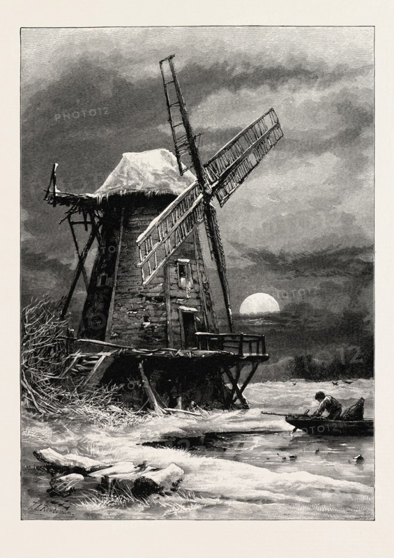 The Old Hampton Windmill, UK, britain, british, europe, united kingdom, great britain, european