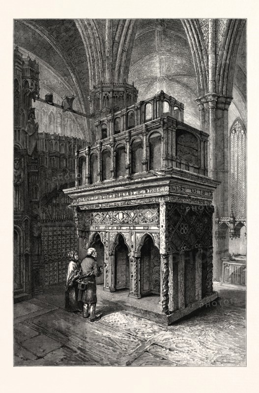 EDWARD THE CONFESSOR'S SHRINE, WESTMINSTER ABBEY, LONDON, UK, britain, british, europe, united kingdom, great britain, european