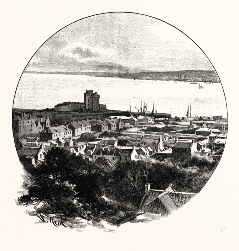 DUNDEE, FROM BROUGHTY FERRY, UK. Dundee, officially the City of Dundee, is the fourth-largest city in Scotland.