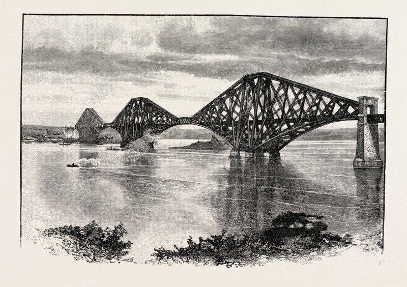 FORTH BRIDGE, FROM THE SOUTH-WEST. The Forth Bridge is a cantilever railway bridge over the Firth of Forth in the east of Scotland, to the east of the Forth Road Bridge, and 14 kilometres (9 mi) west of central Edinburgh. It was opened on 4 March 1890, and spans a total length of convert|2528.7|m. It is often called the Forth Rail Bridge or Forth Railway Bridge to distinguish it from the Forth Road Bridge, although it has been called the Forth Bridge since its construction, and was for over seventy years the sole claimant to this name. UK