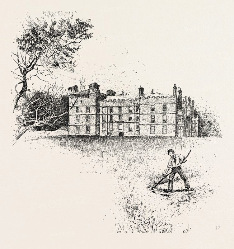 CHIPCHASE CASTLE,  is a 17th-century Jacobean mansion incorporating a substantial 14th-century pele tower which stands north of Hadrian's Wall, near Wark on Tyne, between Bellingham and Hexham in Northumberland, England. UK