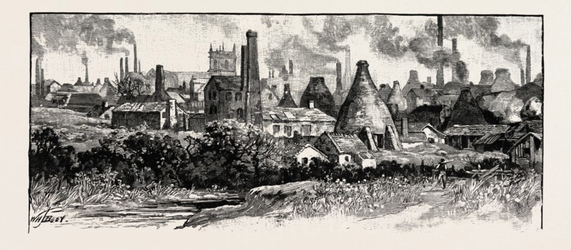 IN THE POTTERIES, UK. The Stoke-on-Trent area, known as the Staffordshire