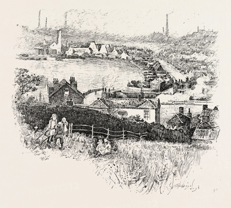 ETRURIA.  Etruria Works, which would run for 180 years. The factory was so-named after the Etruria district of Italy, where black porcelain dating to Etruscan times was being excavated. Wedgwood found this porcelain inspiring, and his first major commercial success was its duplication with what he called Black Basalt. UK
