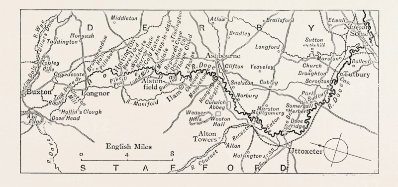MAP OF THE DOVE, UK